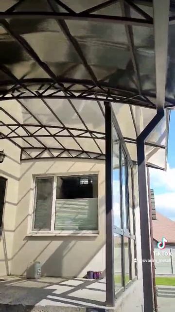 Навес из поликарбоната I Навес из монолитного поликарбоната I Производство навесов I Навесы в Гомеле