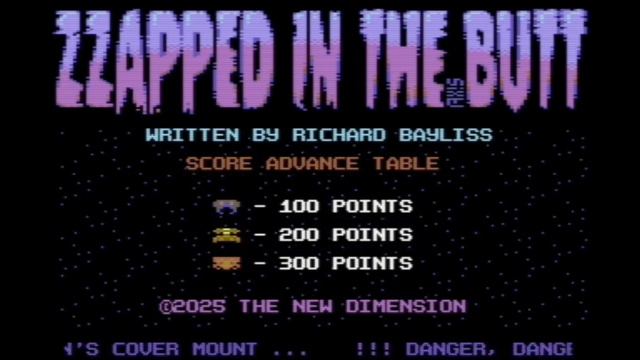 ZZAPPED IN THE BUTT SPECIAL EDITION (2025) Commodore 64