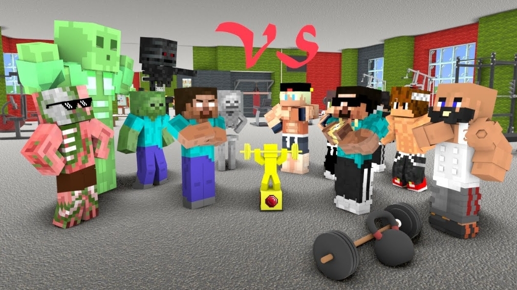 Good Steve vs Rich Herobrine