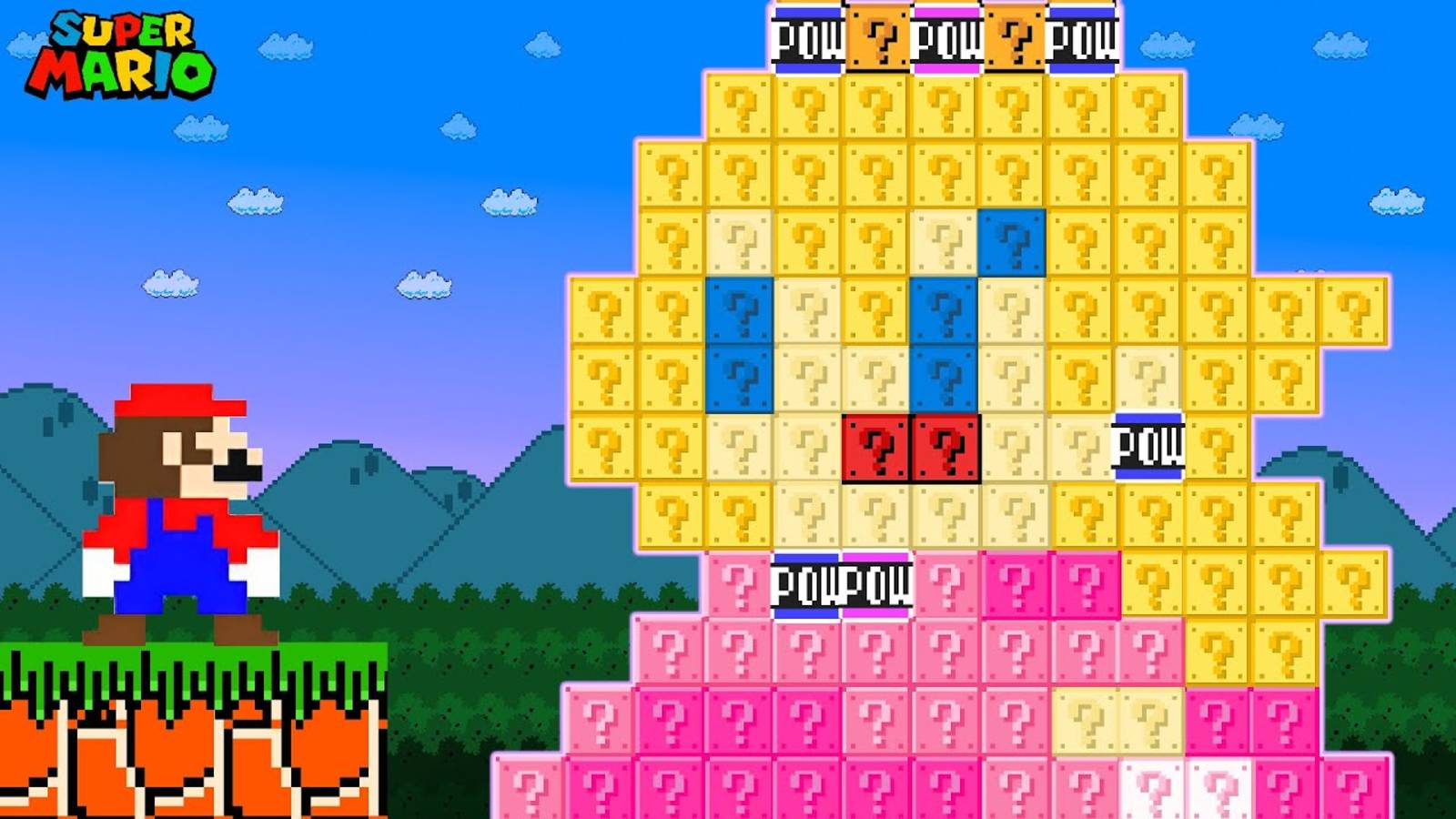 When Mario Has Too Many Lucky Blocks in Super Mario Bros