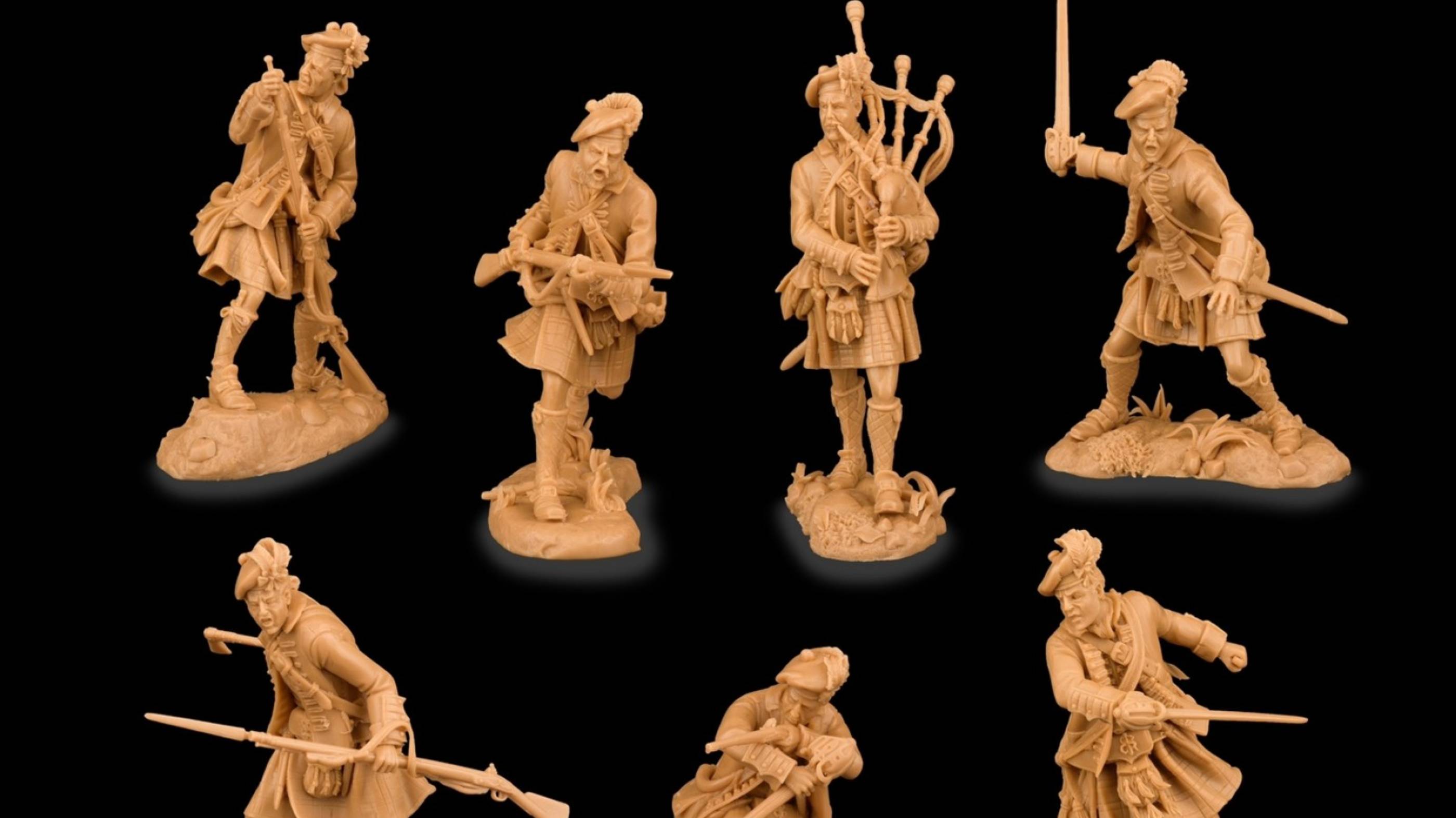 солдатики Plastic Platoon Черный дозор set 1 1763 г. Буши Ран