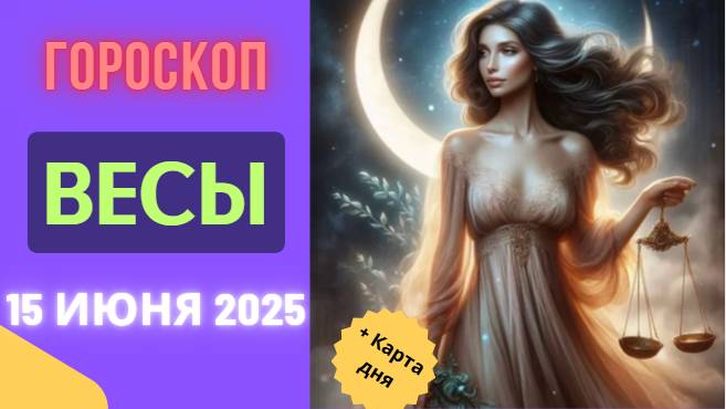 ♎ ГОРОСКОП НА СЕГОДНЯ 15 ИЮНЯ 2025 ДЛЯ ВЕСОВ — РАВНОВЕСИЕ В ЛЮБВИ И КАРЬЕРЕ