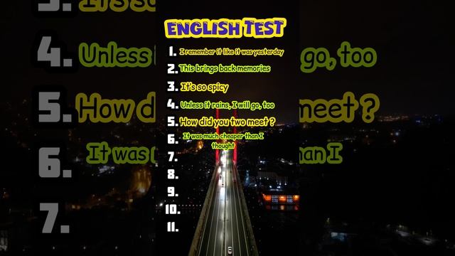 English test