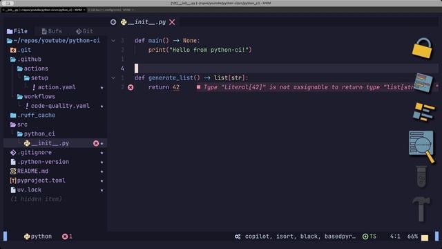 Setup a Python Code Quality CI Pipeline with UV & Ruff
