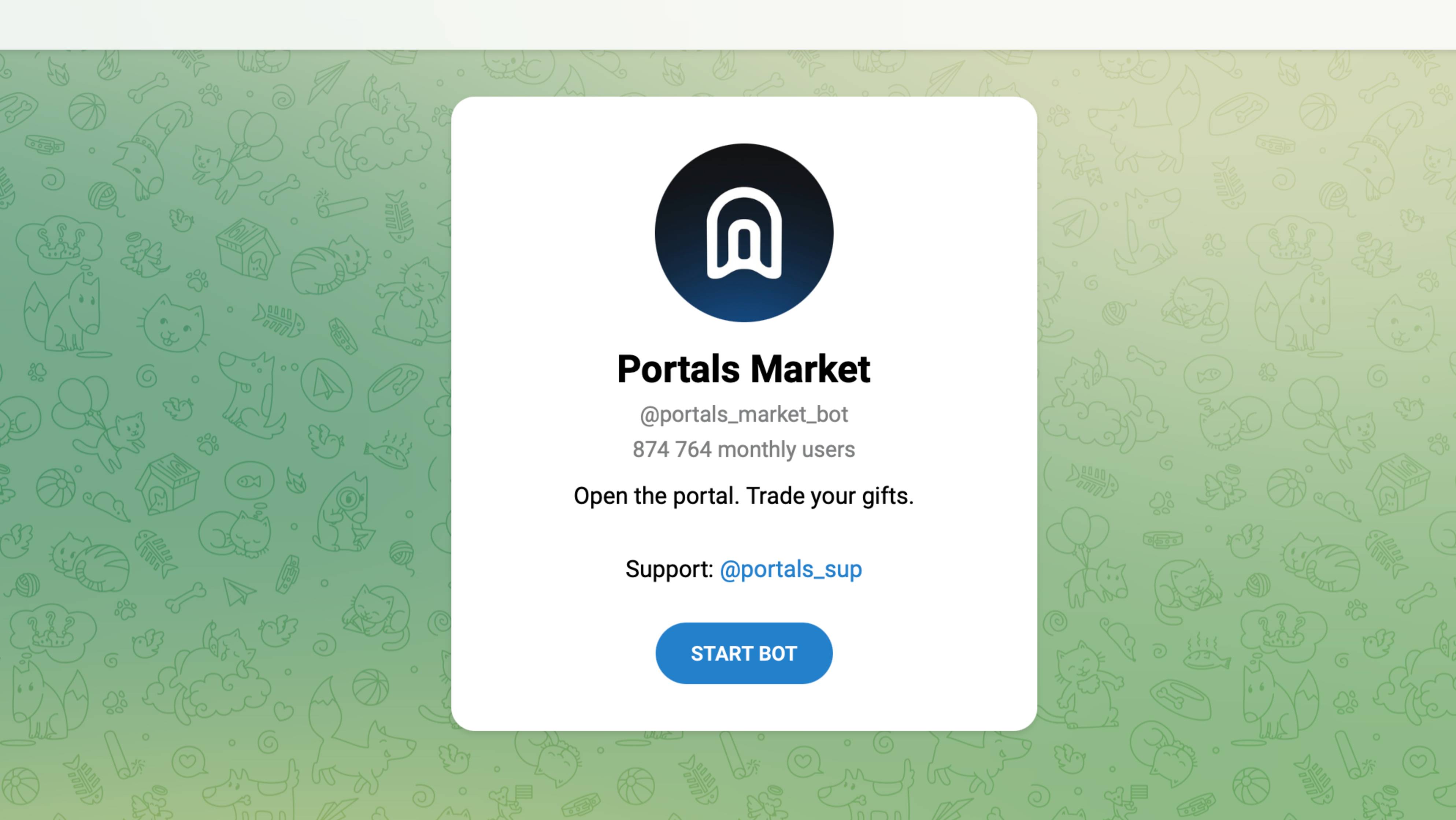 Portals Market Telegram bot — что это? Отзывы и подробный обзор бота