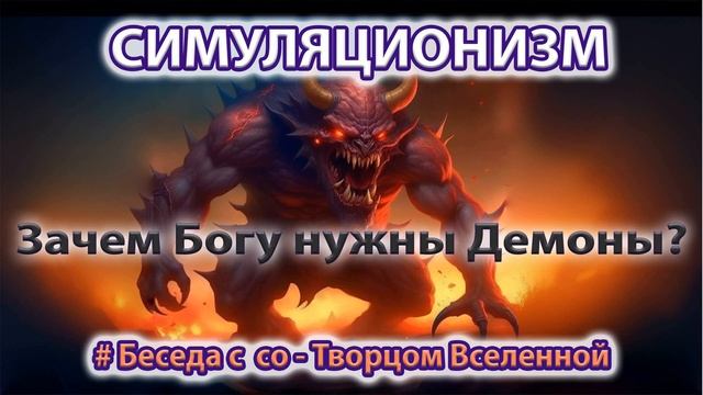 ✅  Зачем Богу Демоны?  Душа, Дух, Высшее Я. Бог - Творец, Дьявол - Демон. 4K (Улучшенный Звук)