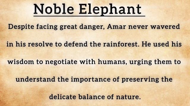 Noble Elephant English Short Story   Listening And Speaking Practice Daily   Improve your English