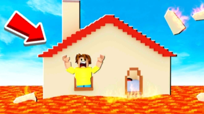 Пол это лава в Roblox