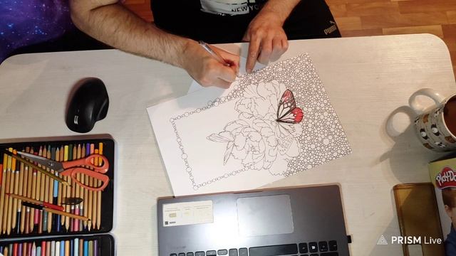 Ночной стрим. Рисование под музыку.