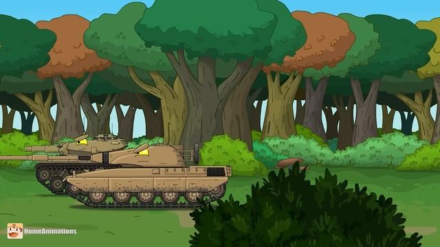 HomeAnimations – Мультики про танки  Секретный МОНСТР на базе США： это шокирует !