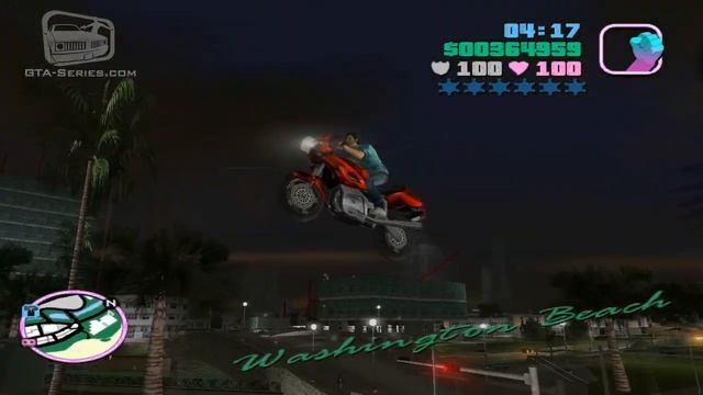GTA Vice City - Walkthrough - Unique Stunt Jumps #23 - Washington Beach