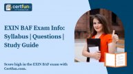 EXIN BAF Exam Info: Syllabus | Questions | Study Guide