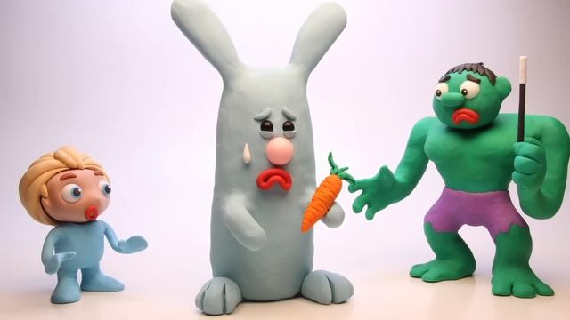 Мультфильмы для детей и малышей! Мульт герои из пластилина.