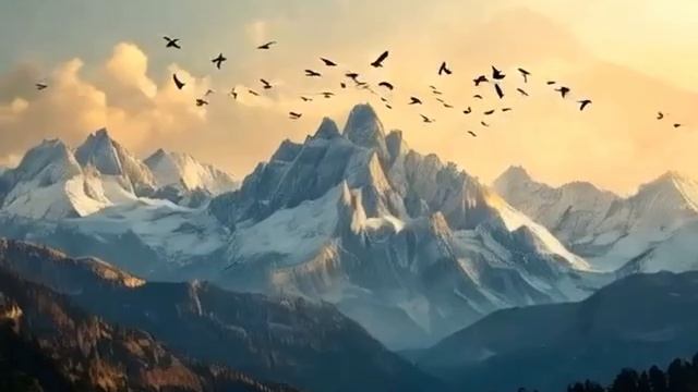 Инструментальная музыка Полёт птицы над горами