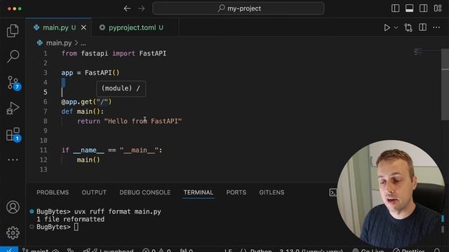 uv - Ruff + Pytest Tool Management (in a FastAPI Project)