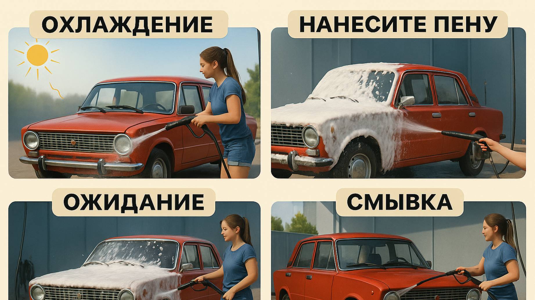 🔧 Инструкция: Как правильно мыть кузов автомобиля