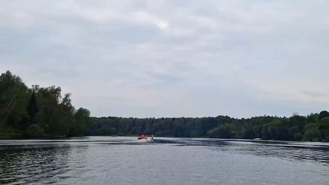 Первый спуск лодки на воду, обкатка мотора на Пестовском водохранилище - 12.06.25