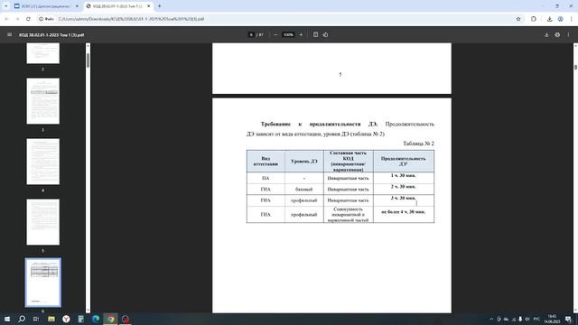 Оценочная документация и образец задания демонстрационного экзамена