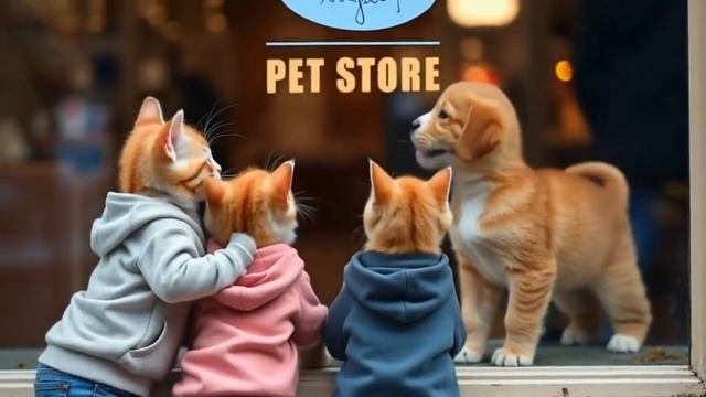 🛍️Cats at the Mall 😎- Funny Cats Doing Human Things😻