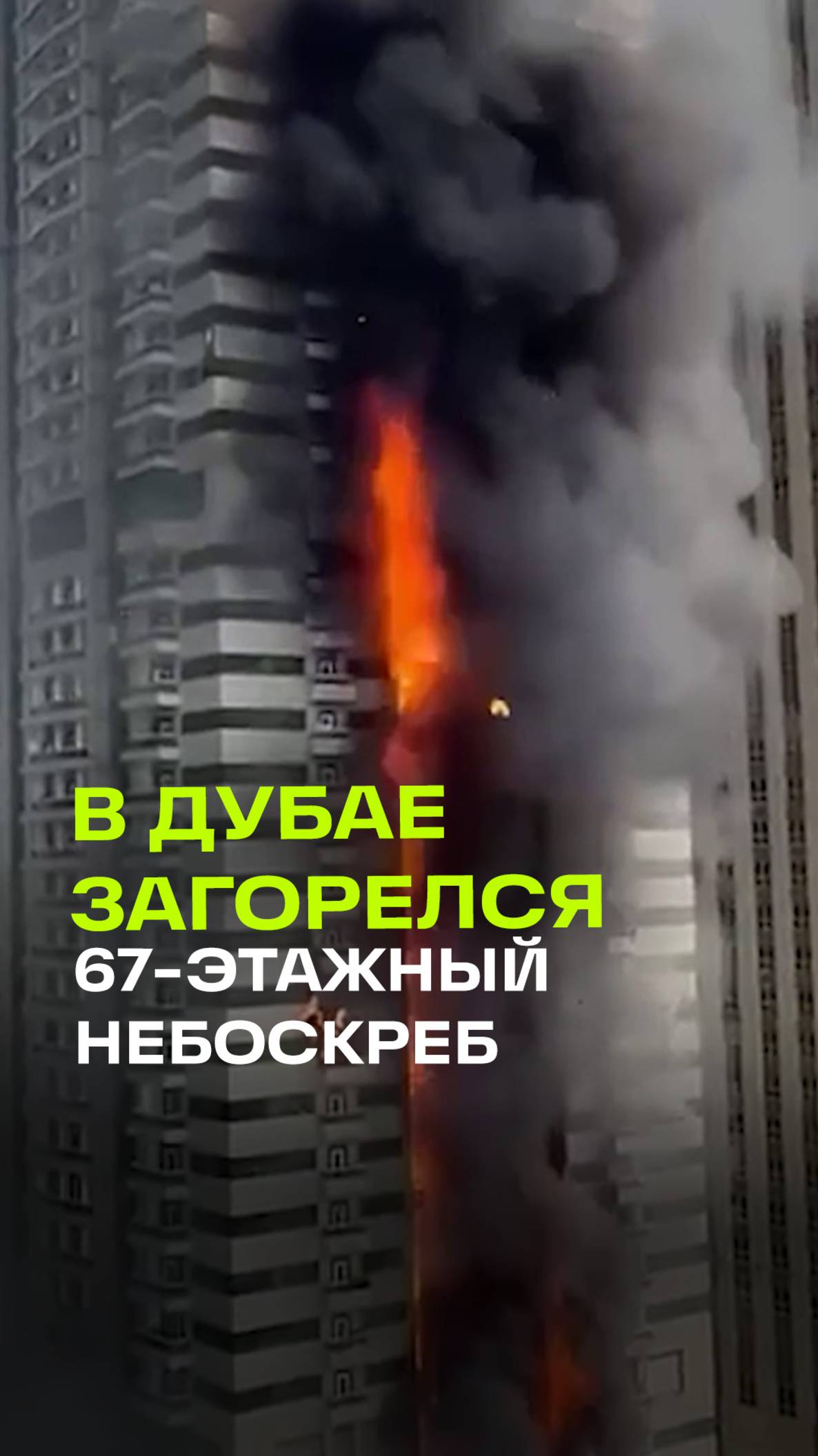 67-этажный небоскреб загорелся в Дубае: из здания эвакуировали 3800 человек