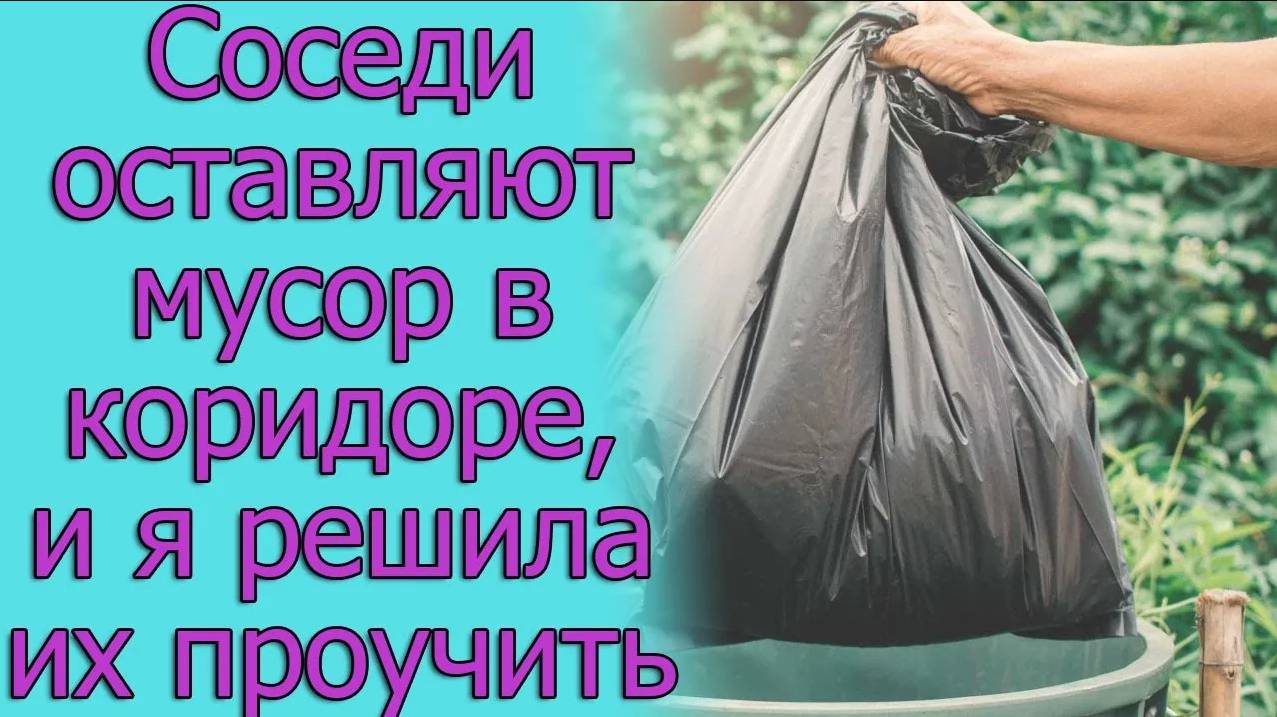 Соседи оставляют мусор в коридоре, и я решила их проучить. Истории из жизни