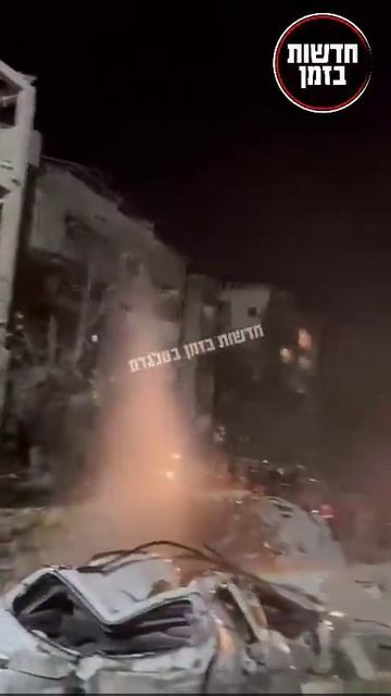Massive destruction is seen in Ramat Gan, Tel Aviv following an Iranian strike