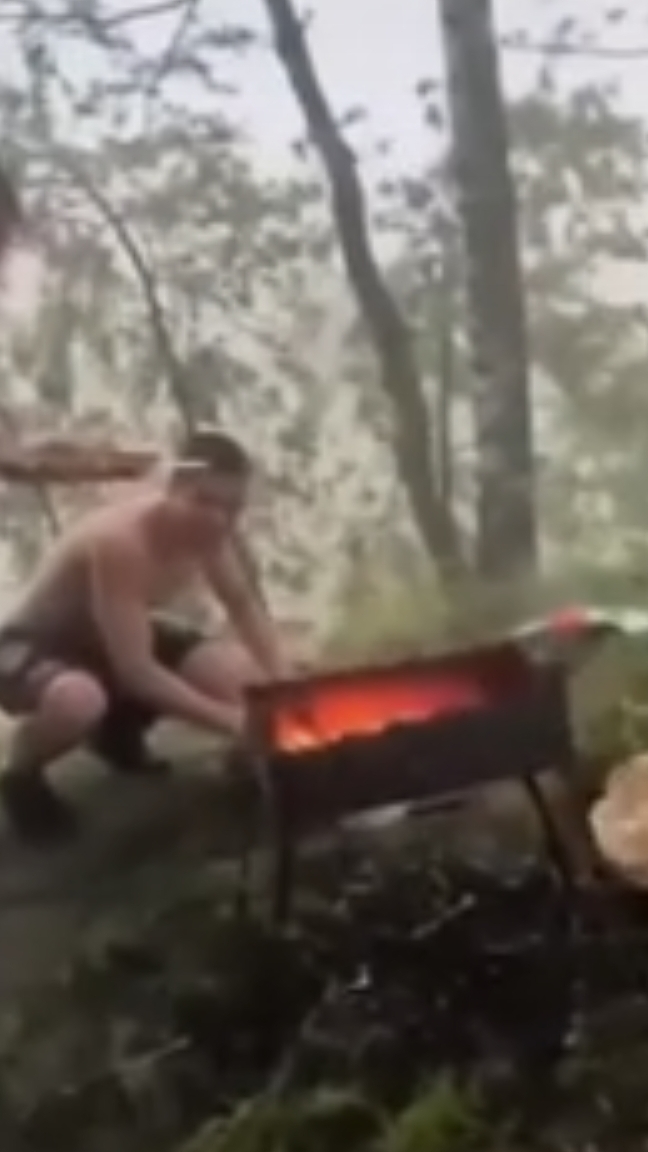 Прикольно Штормит на природе