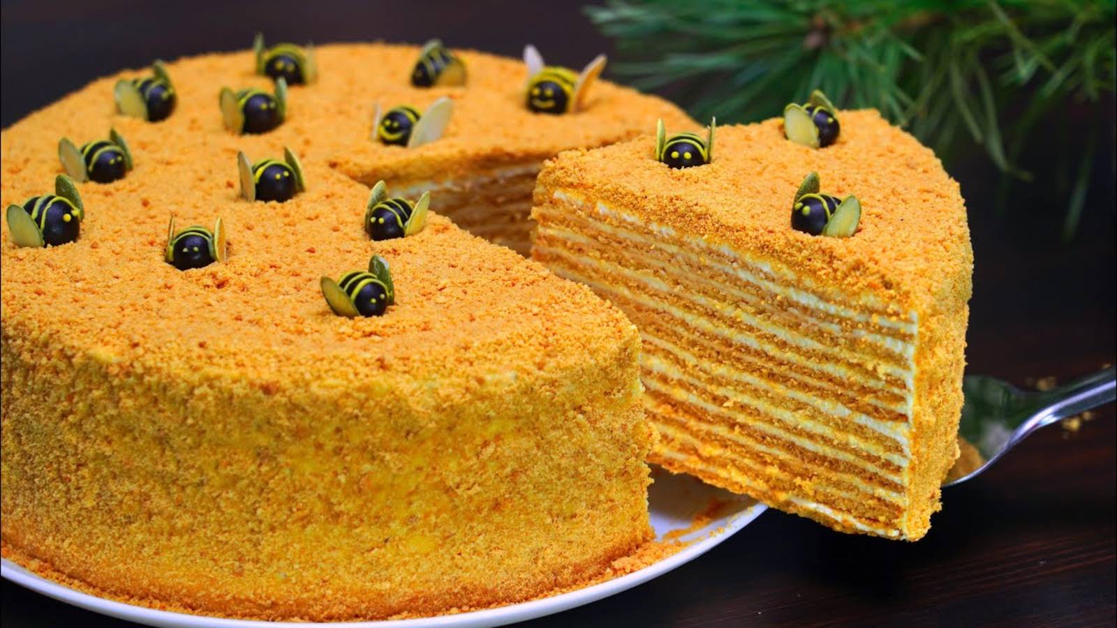 САМЫЙ ВКУСНЫЙ Торт МЕДОВИК! Тающий во рту МЕДОВЫЙ ТОРТ Рецепт