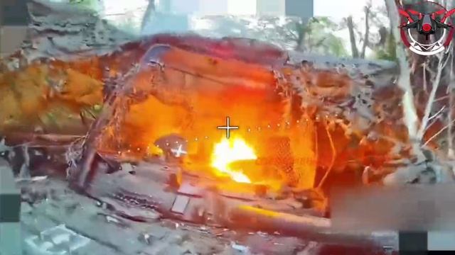 Операторы БпЛА из 6й армии обнаружили ещё один хорошо замаскированный танк ВСУ Т-72 и уничтожили маш