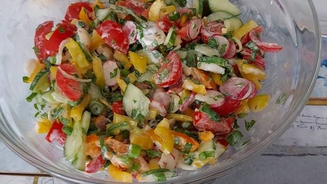 Салат весенний (серия домашняя кухня).  (1)