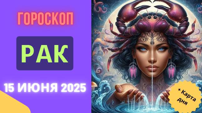 ♋ ГОРОСКОП НА СЕГОДНЯ 15 ИЮНЯ 2025 ДЛЯ РАКОВ — ЭМОЦИОНАЛЬНАЯ ГАРМОНИЯ И НОВЫЕ ВОЗМОЖНОСТИ