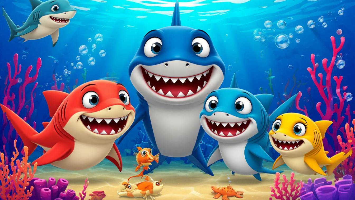 🤖Робот-Акулёнок🦈 и другие песенки  Пойте с Акулёнком  +Сборник  Пинкфонг Песни для Детей Онлайн