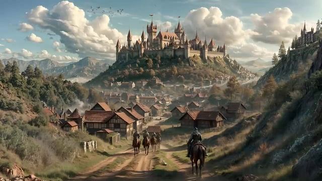 🌙 Путь к средневековому замку лорда 🏰 расслабляющая средневековая атмосфера [Музыка без рекламы]