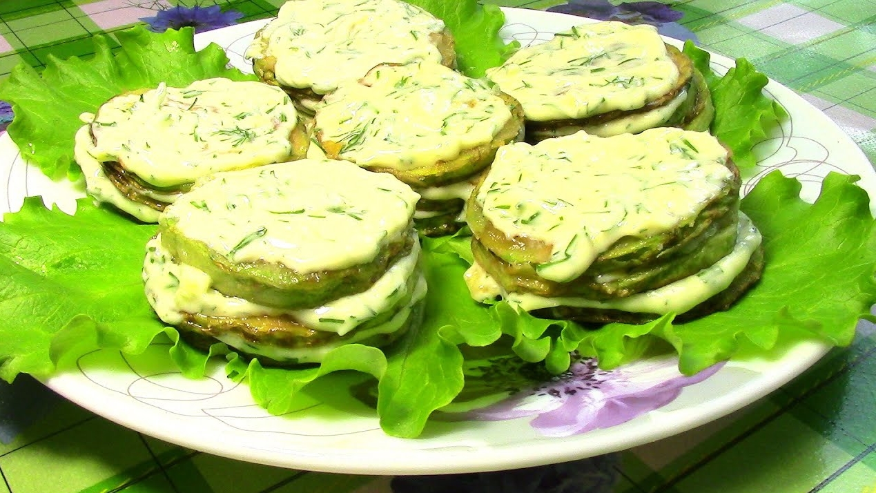 Кабачки с чесноком и майонезом🤤