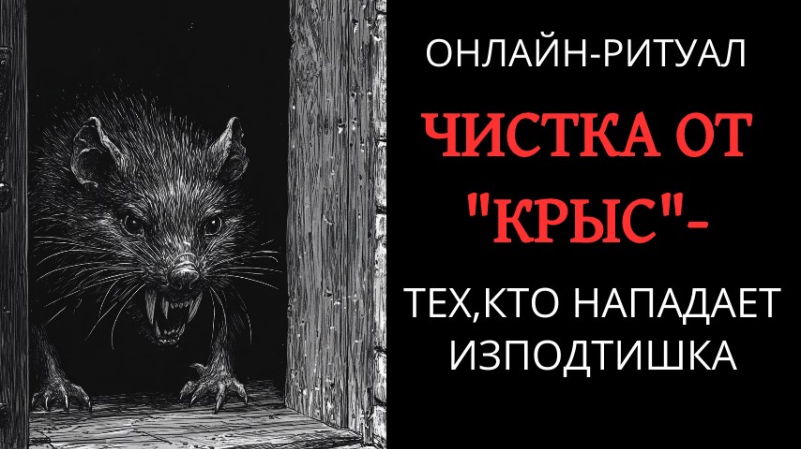 ЧИСТКА ОТ ПОДЛЫХ «КРЫС»: ТЕХ, КТО НАПАДАЕТ ИЗПОДТИШКА