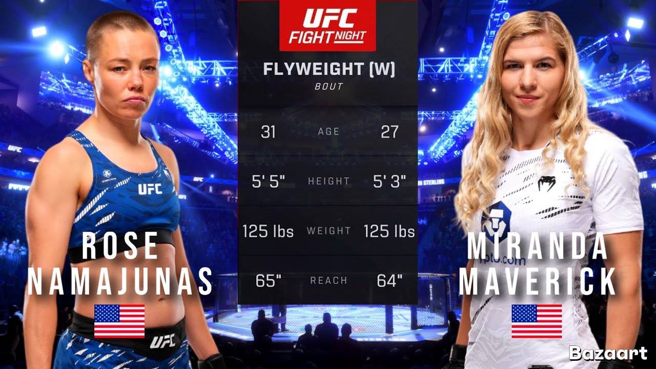 РОУЗ НАМАЮНАС ПРОТИВ МИРАНДЫ МАВЕРИК ПОЛНЫЙ БОЙ UFC НА ESPN 69