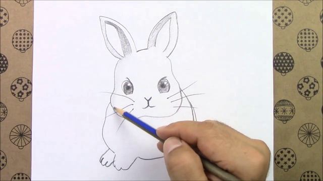 Как нарисовать простого кролика карандашом