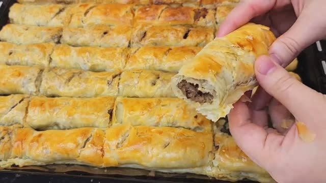 Выпечка с МЯСНЫМ ФАРШЕМ❗🔥 Съедают всё❗🔥