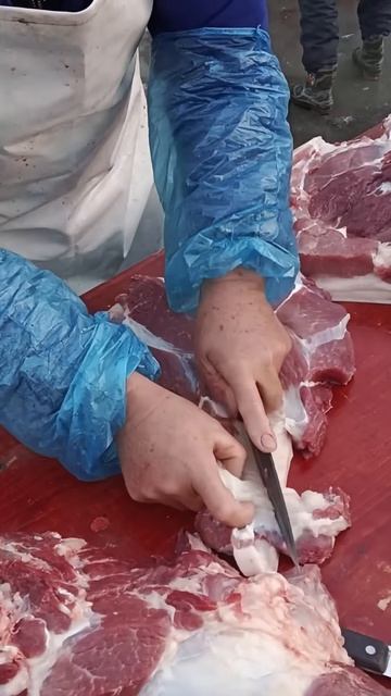 Cutting veal #shorts