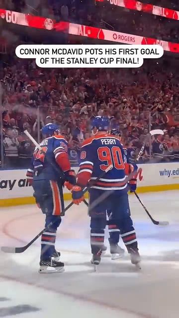 Connor McDavid's First Goal Of The Stanley Cup Final
