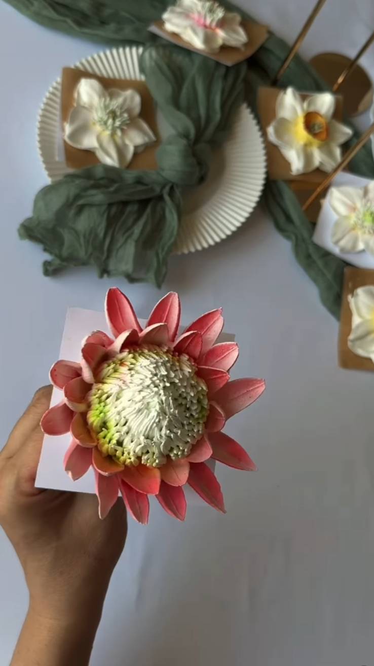 Протея из зефира. Мини МК