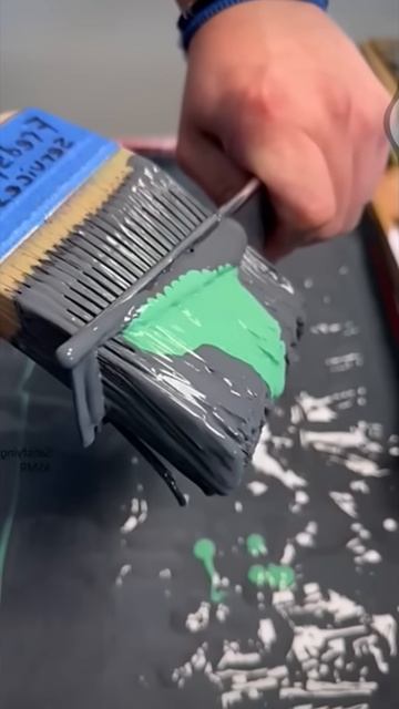 Easy way to clean paint brushes after use #shorts