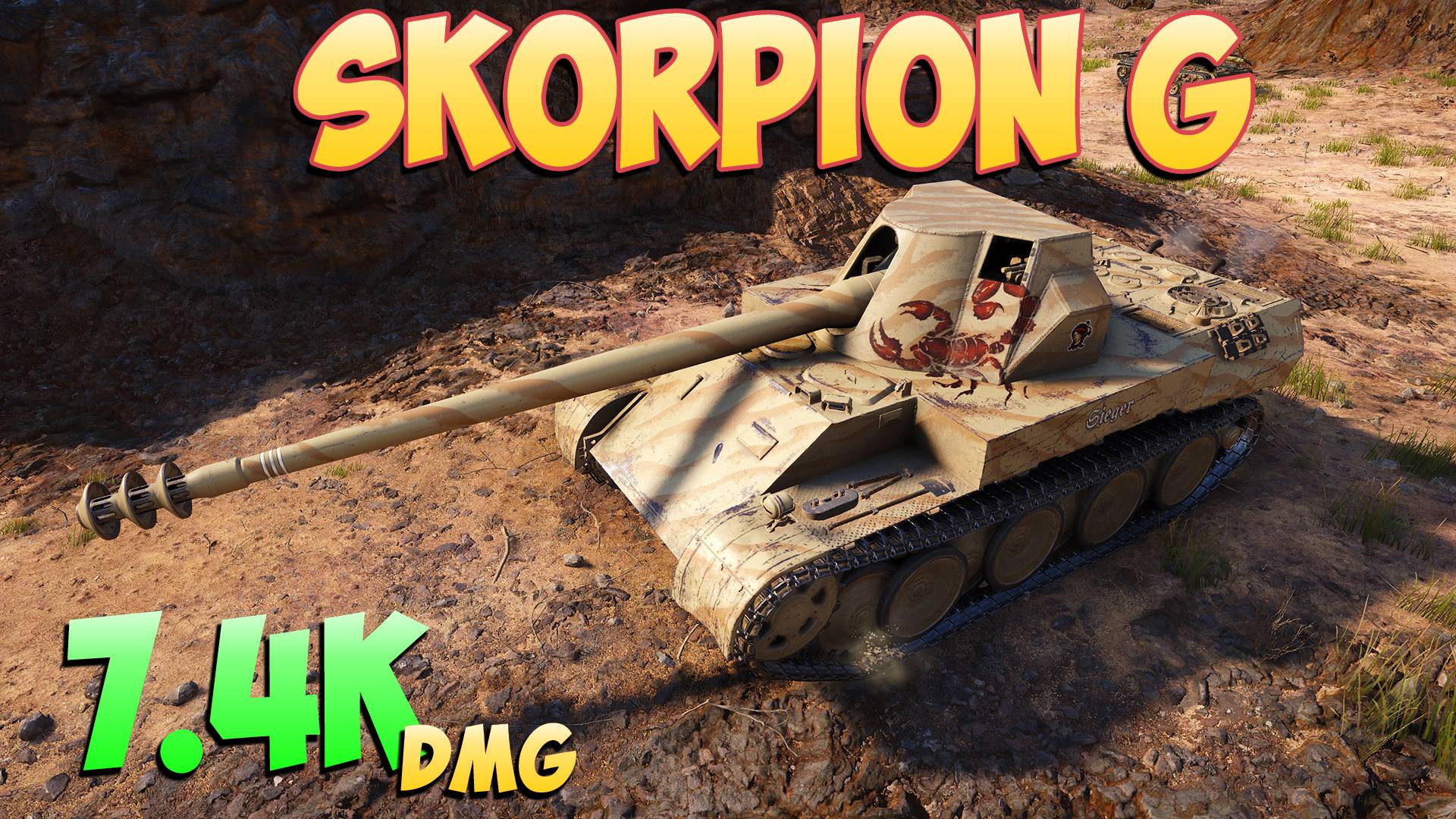 Skorpion G - 5 Фрагов 7.4K Урона - Могучий! - Мир Танков