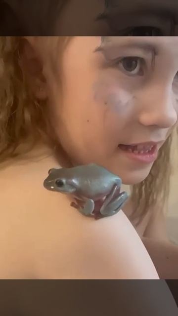 Эта лягушка умеет прыгать!