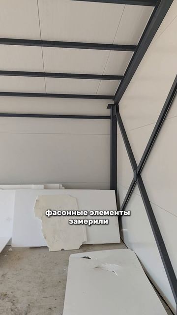 Гараж 7х7 из сэндвич-панелей двое ворот. Часть 9.
