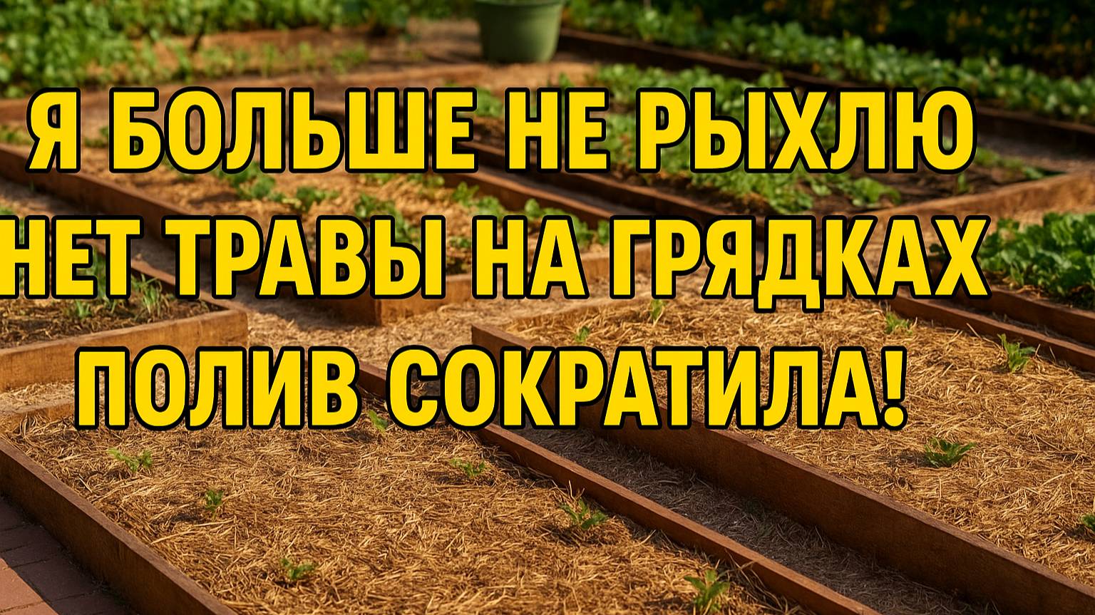 Как облегчить огородные работы — без травы, рыхления и частого полива!