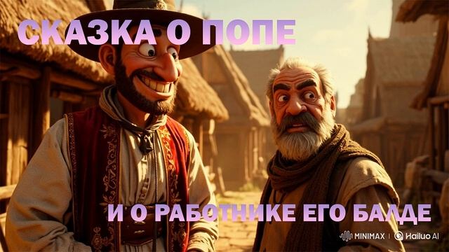 СКАЗКА О ПОПЕ И О РАБОТНИКЕ ЕГО БАЛДЕ📚