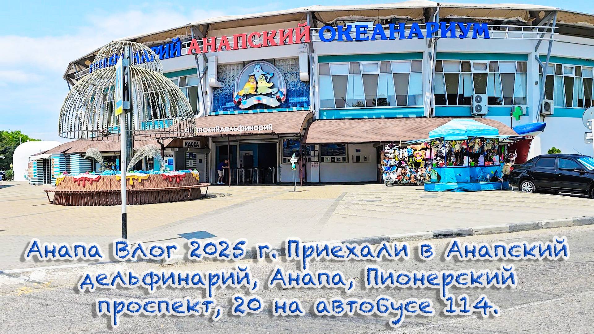 #Анапа Влог 2025 г. Приехали в Анапский дельфинарий, Анапа, Пионерский проспект, 20 на автобусе 114.