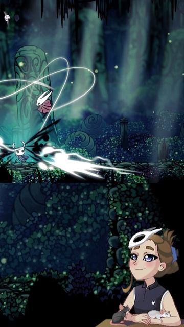 🥴 Третья попытка конструктивного диалога с Хорнет! | #shorts #twitch #streamer #hollowknight #игра