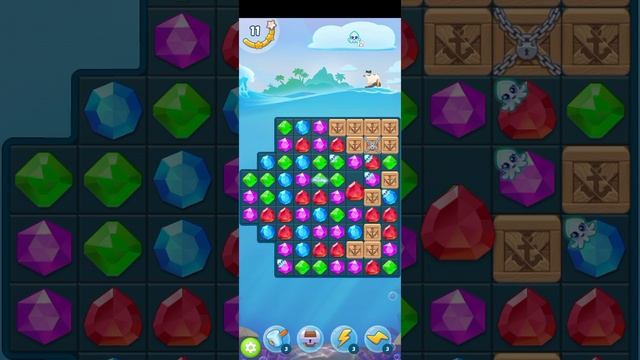 МОБИЛЬНАЯ ИГРА СОКРОВИЩА ПИРАТОВ - ТРИ В РЯД — УРОВЕНЬ 16